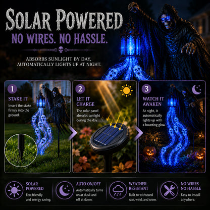 💀Today 49% OFF✨Halloween Soul Harvester Animated Garden Light🏚️