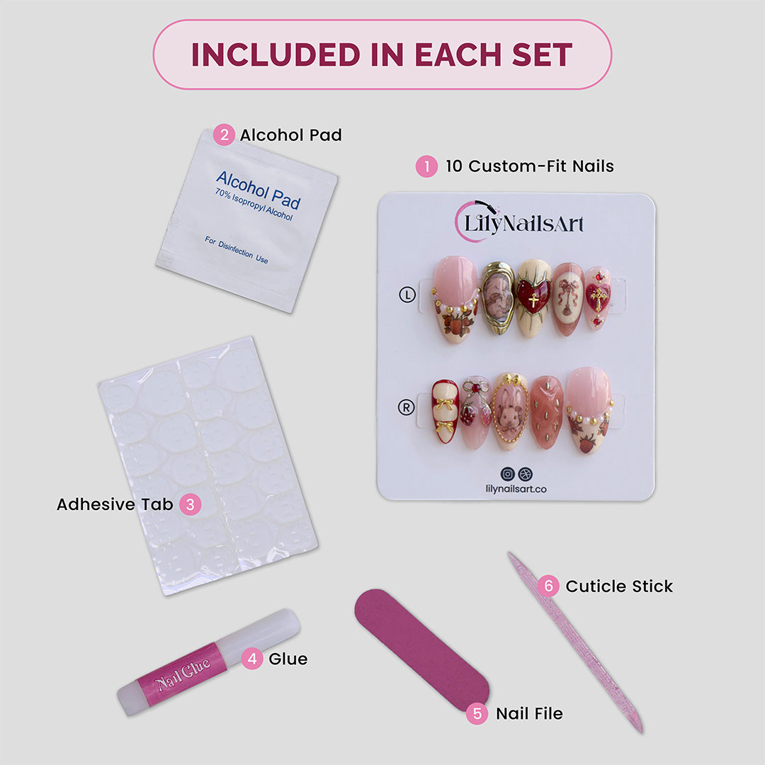 Luxury Handcrafted Press On Nails | Multiple Styles, Reusable Salon Fake Nails