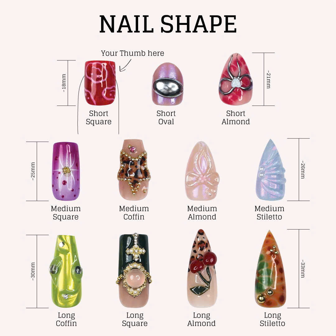 Luxury Handcrafted Press On Nails | Multiple Styles, Reusable Salon Fake Nails
