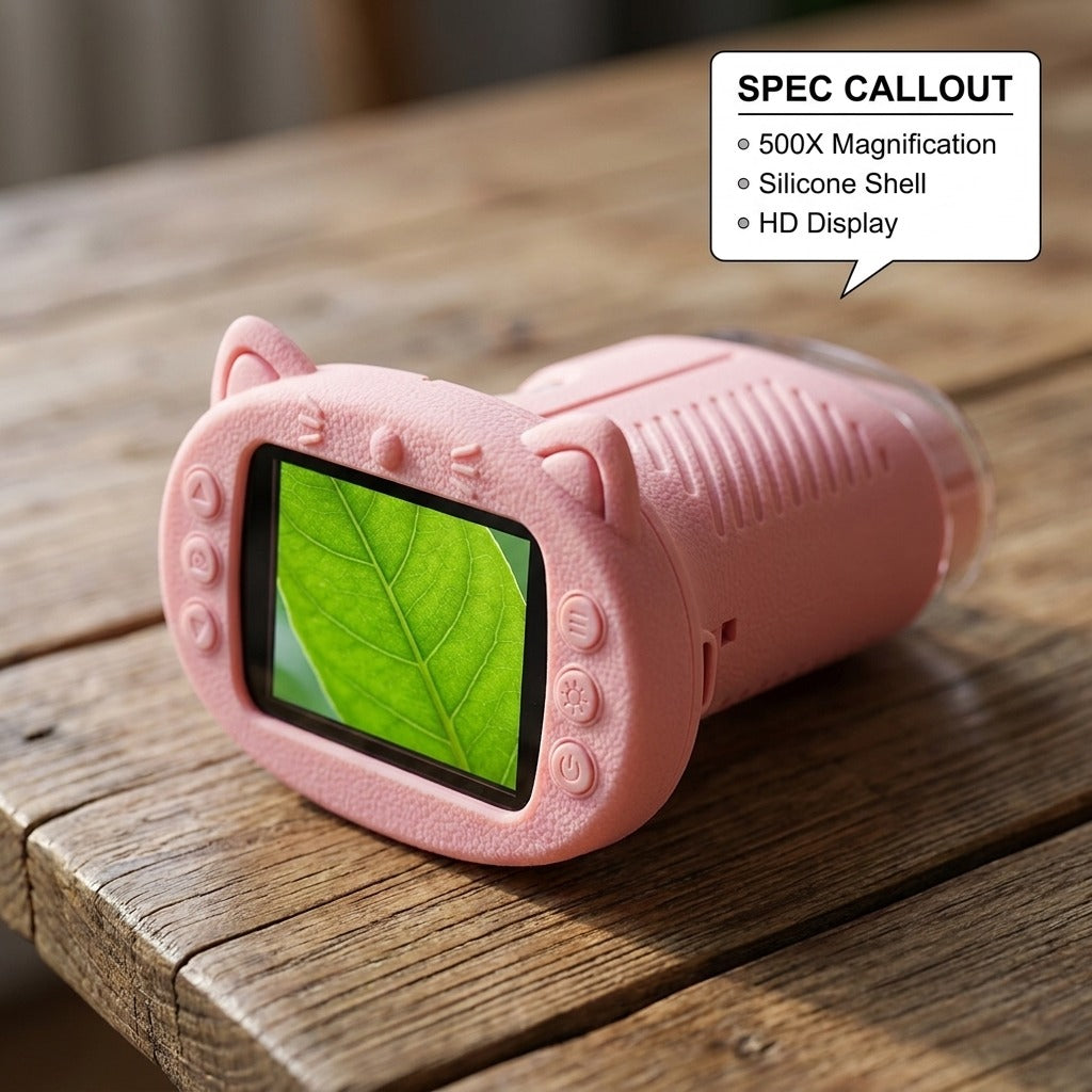 Kids Portable Handheld MicroscopeSTEM Educational Nature Toy