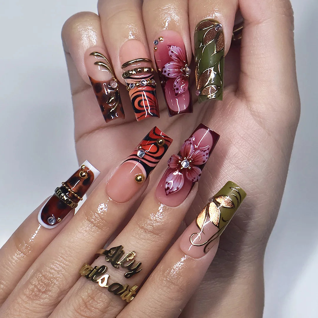 Luxury Handcrafted Press On Nails | Multiple Styles, Reusable Salon Fake Nails