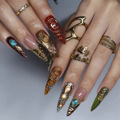 Luxury Handcrafted Press On Nails | Multiple Styles, Reusable Salon Fake Nails